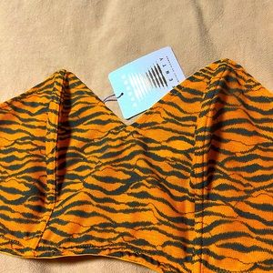 NWT Savage Fenty tiger stripe corset bandeau 1x/2x